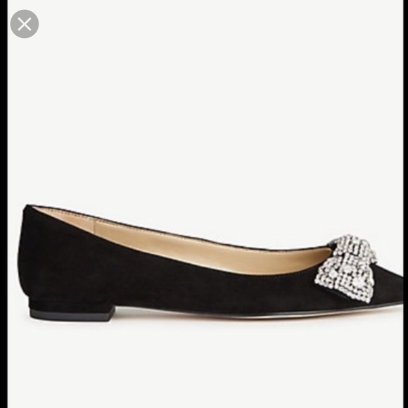 Ann Taylor Shoes - NWOB Ann Taylor Camila suede rhinestone flats 7.5